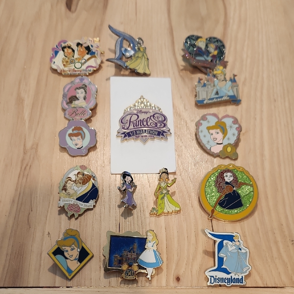 Disney Princess Enamel Pin Collection